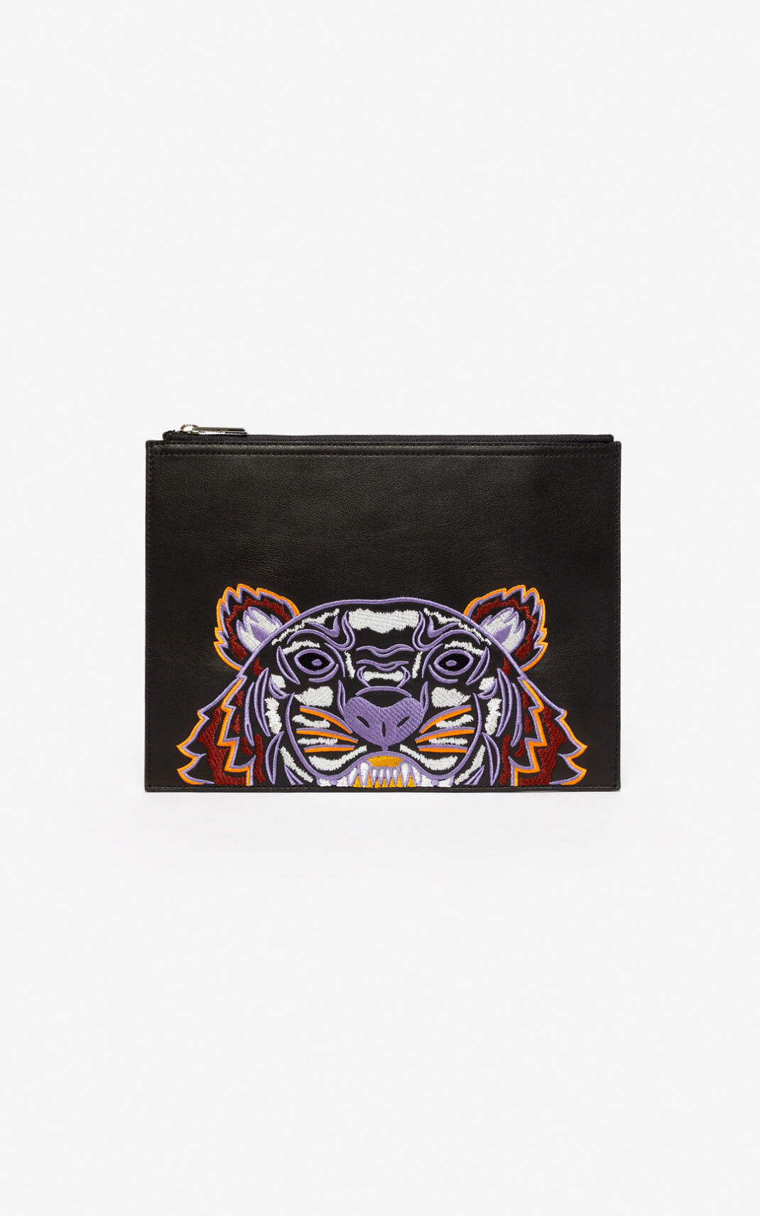 Pochette Kenzo Femme Tiger Cuir Noir DYETU-7426